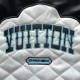 Black and white patchwork embroidered baseball jacket Black and white patchwork embroidered baseball jacket