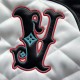 Black and white patchwork embroidered baseball jacket Black and white patchwork embroidered baseball jacket