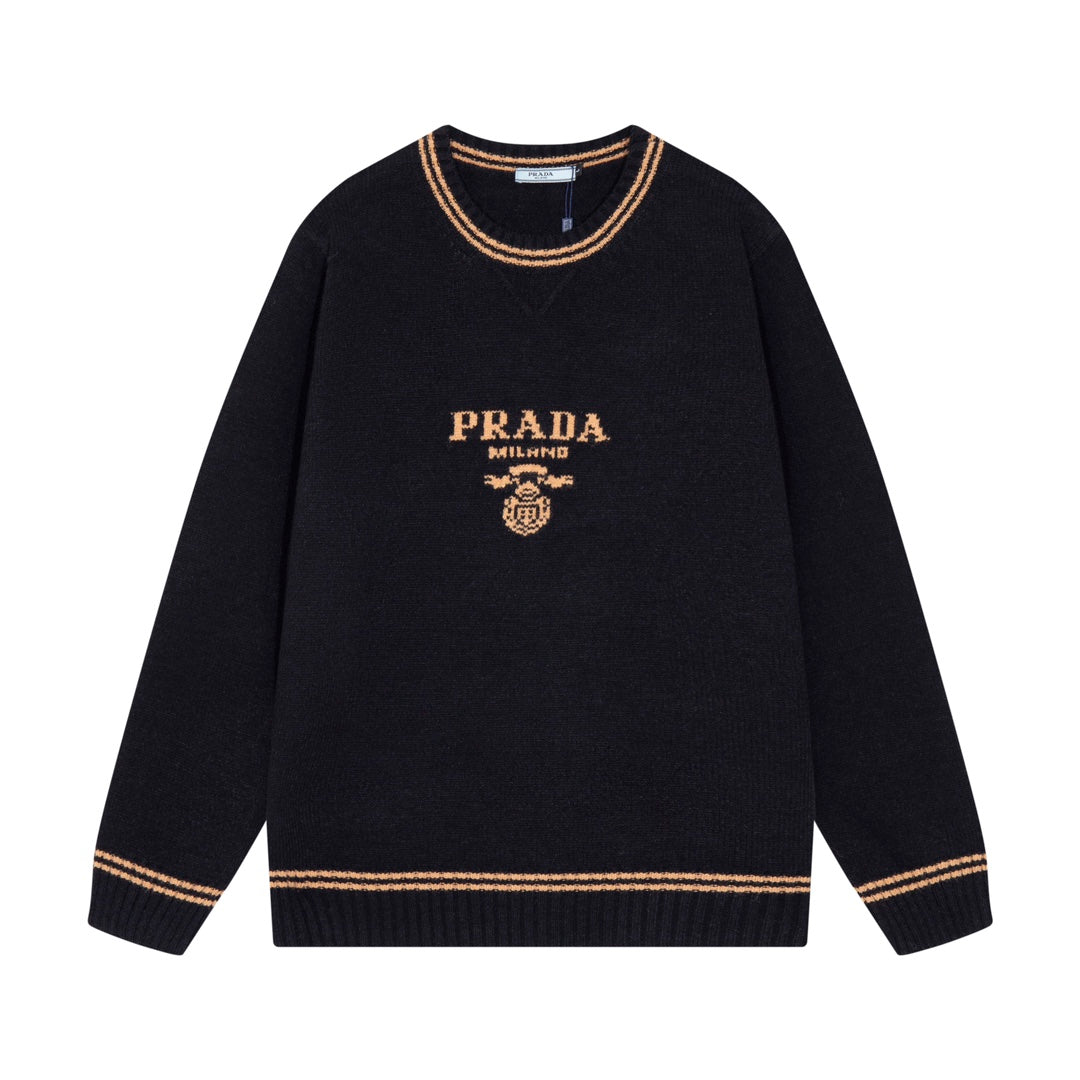 0818 New autumn and winter color matching sweater 0818 New autumn and winter color matching sweater