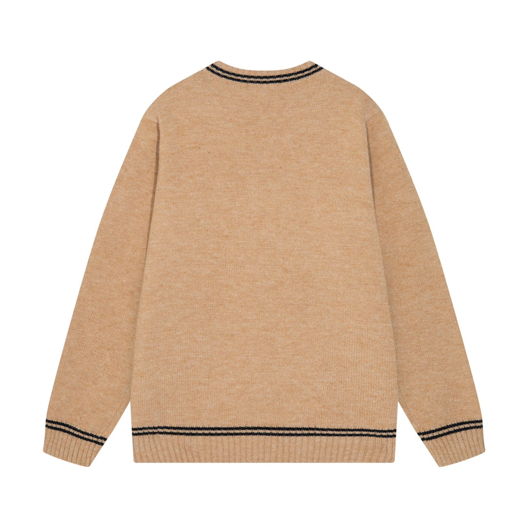 0818 New autumn and winter color matching sweater 0818 New autumn and winter color matching sweater