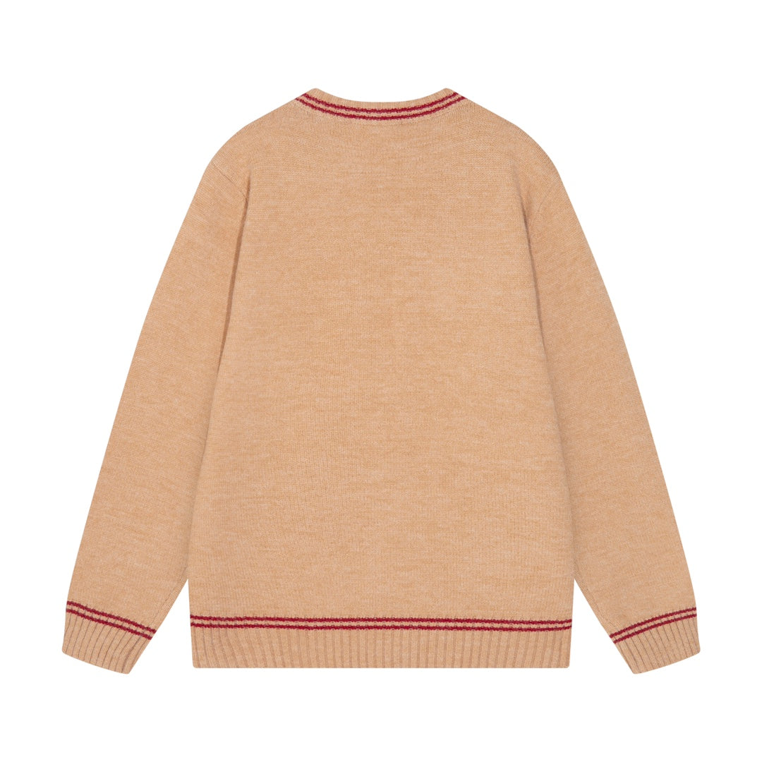 0818 New autumn and winter color matching sweater 0818 New autumn and winter color matching sweater