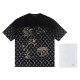 Full print splicing patch embroidery t-shirt Full print splicing patch embroidery t-shirt