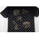 Full print splicing patch embroidery t-shirt Full print splicing patch embroidery t-shirt