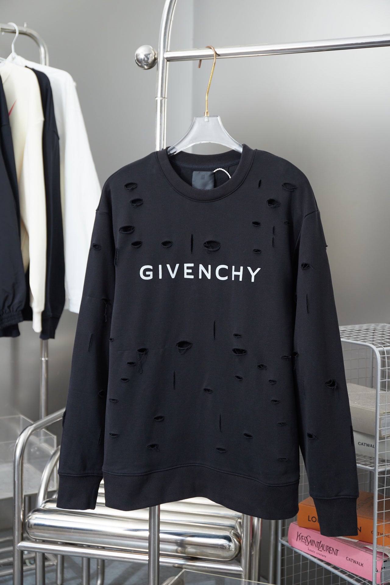 1021 New ripped style heavy crew neck hoodie 1021 New ripped style heavy crew neck hoodie