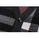 1014 Color-matching plaid sweater 1014 Color-matching plaid sweater