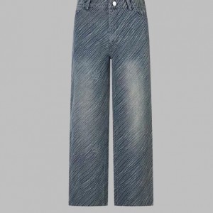 1014 High quality jacquard heavy wash denim