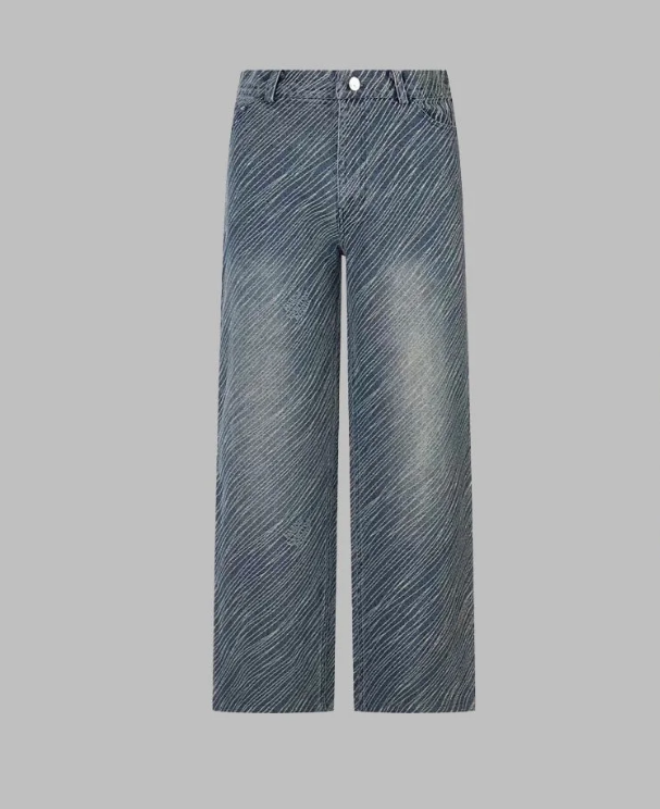 1014 High quality jacquard heavy wash denim 1014 High quality jacquard heavy wash denim
