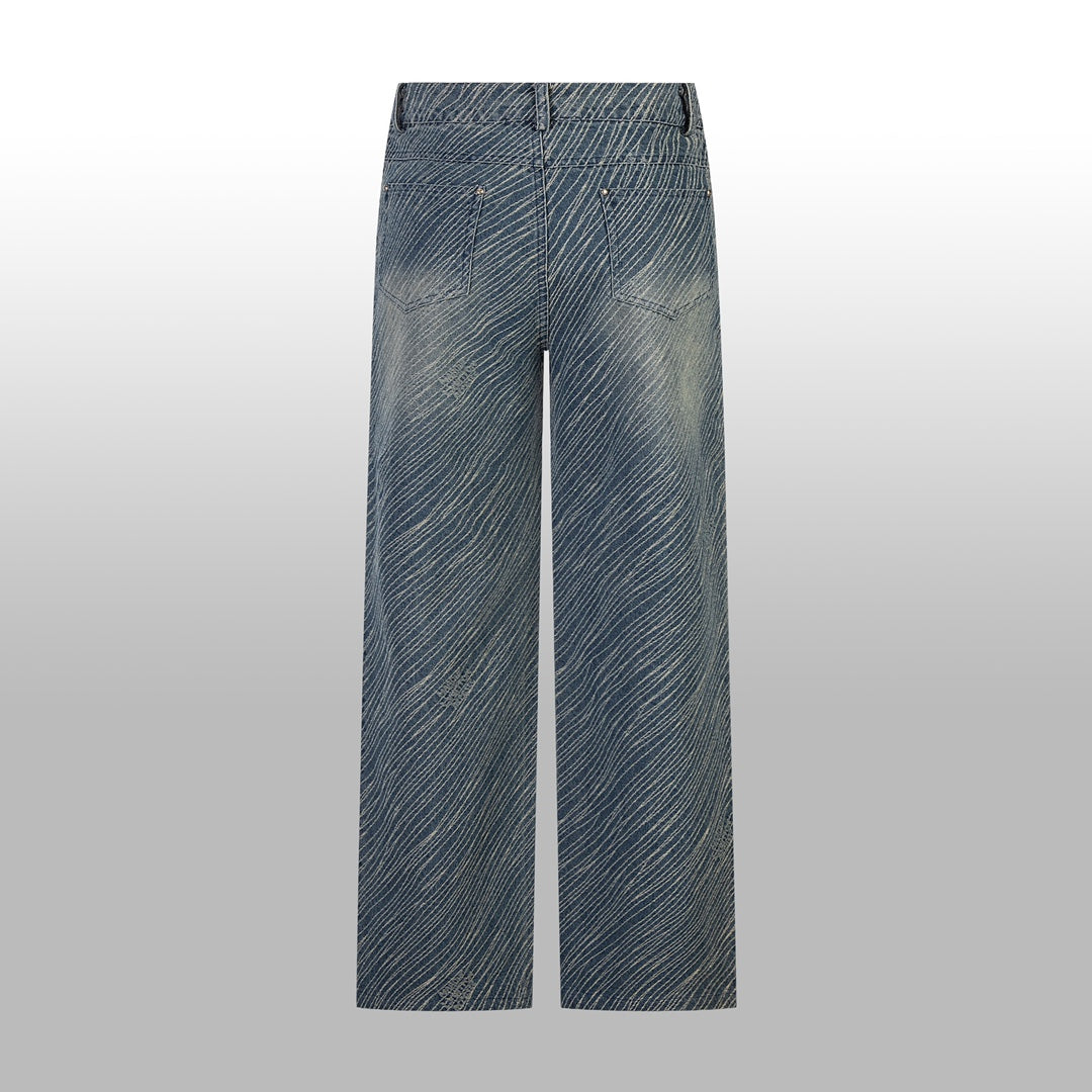1014 High quality jacquard heavy wash denim 1014 High quality jacquard heavy wash denim