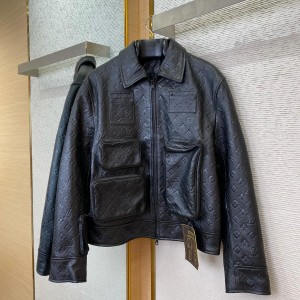 Full printed leather jacket