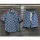 Classic printed denim suit Classic printed denim suit