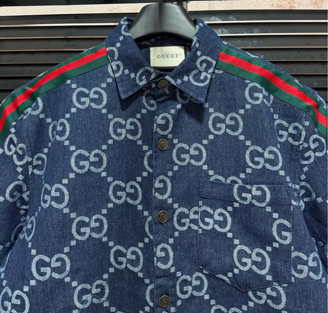 Classic printed denim suit Classic printed denim suit