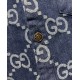 Classic printed denim suit Classic printed denim suit