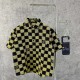 0528 Chess and card trend denim trendy brand retro jacket plaid shirt 0528 Chess and card trend denim trendy brand retro jacket plaid shirt
