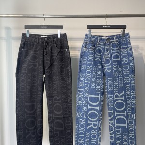 Full-print logo jeans