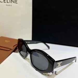 0528 Polygonal black silver glasses