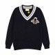 Bee print V-neck sweater Bee print V-neck sweater