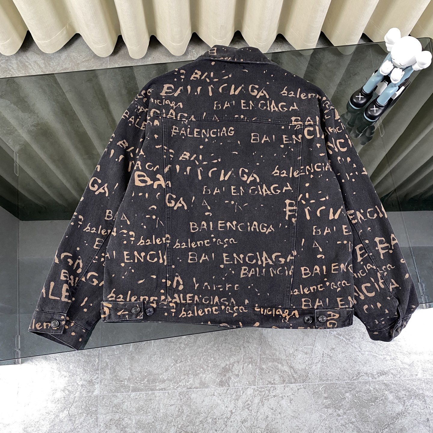 Classic full print letter wash jacket Classic full print letter wash jacket