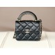 0528 Black handle small card holder mini handle chain bag 0528 Black handle small card holder mini handle chain bag