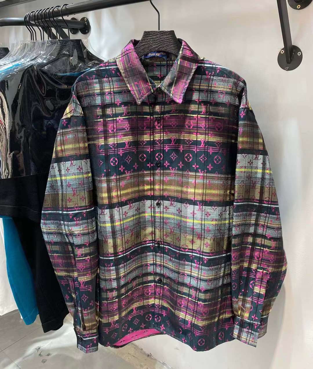 Multi-color mixed design shirt jacket Multi-color mixed design shirt jacket