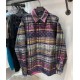 Multi-color mixed design shirt jacket Multi-color mixed design shirt jacket