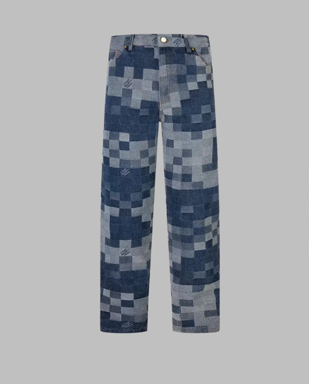 1014 High quality jacquard heavy wash denim pant 1014 High quality jacquard heavy wash denim pant
