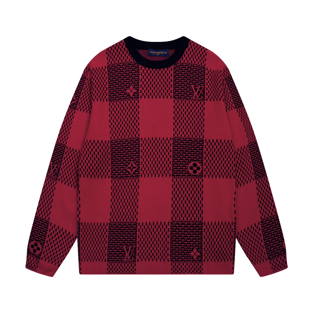 1014 Classic multi-colored plaid sweater 1014 Classic multi-colored plaid sweater