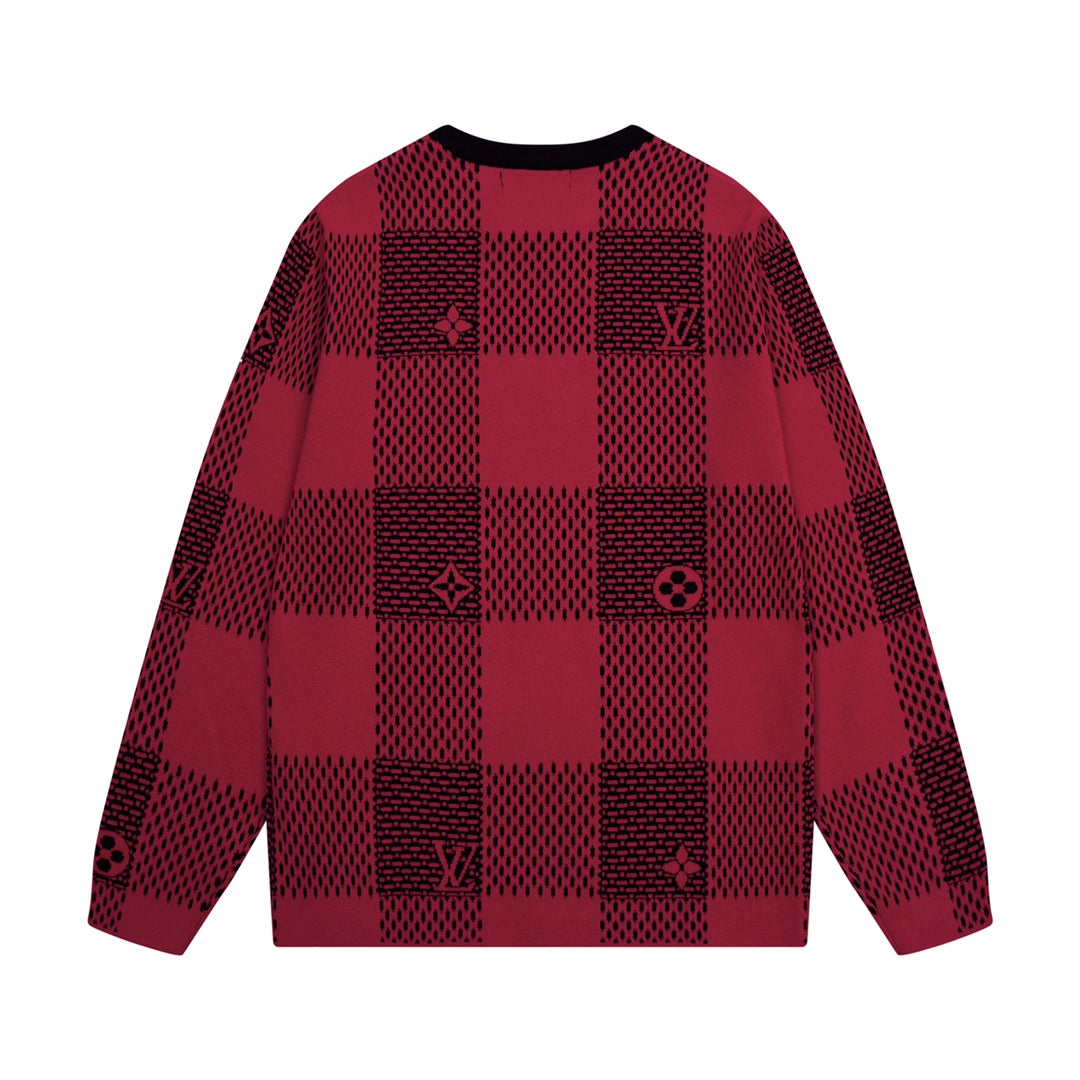 1014 Classic multi-colored plaid sweater 1014 Classic multi-colored plaid sweater