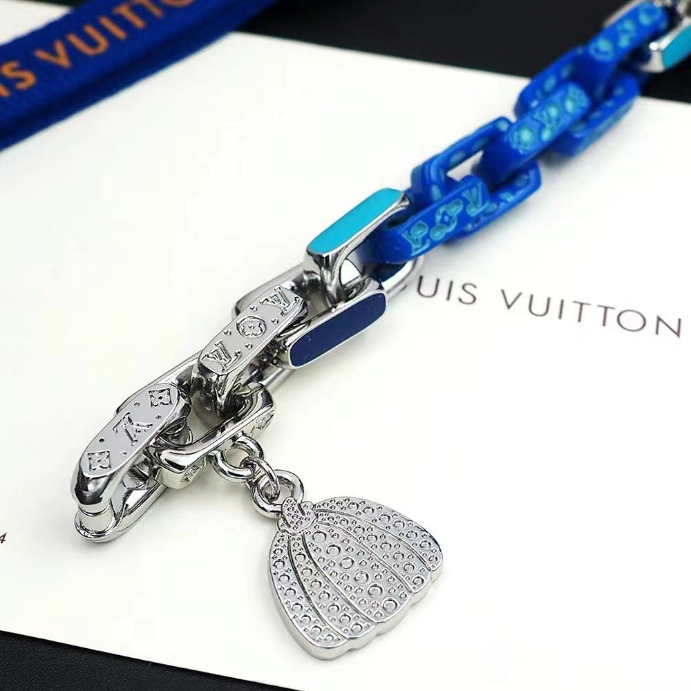 0528 Blue and silver patchwork pumpkin bracelet 0528 Blue and silver patchwork pumpkin bracelet
