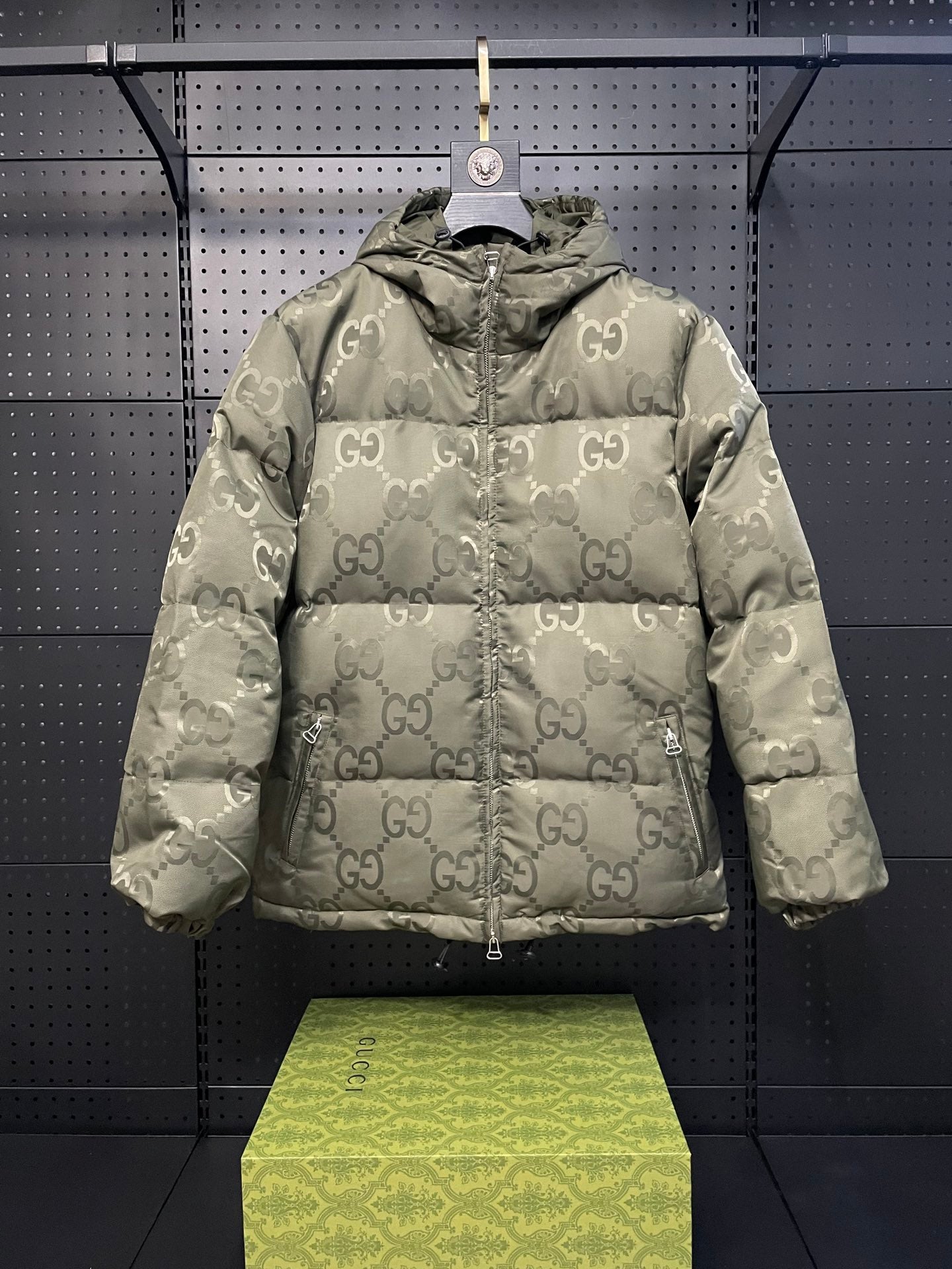 1021 New jacquard hooded down jacket 1021 New jacquard hooded down jacket