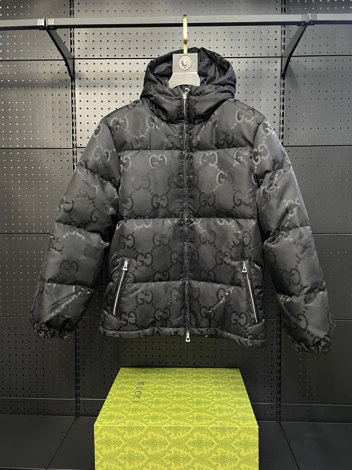 1021 New jacquard hooded down jacket 1021 New jacquard hooded down jacket