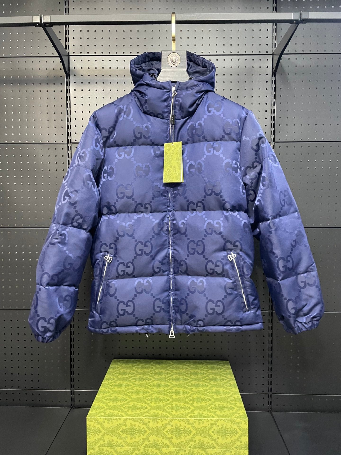 1021 New jacquard hooded down jacket 1021 New jacquard hooded down jacket