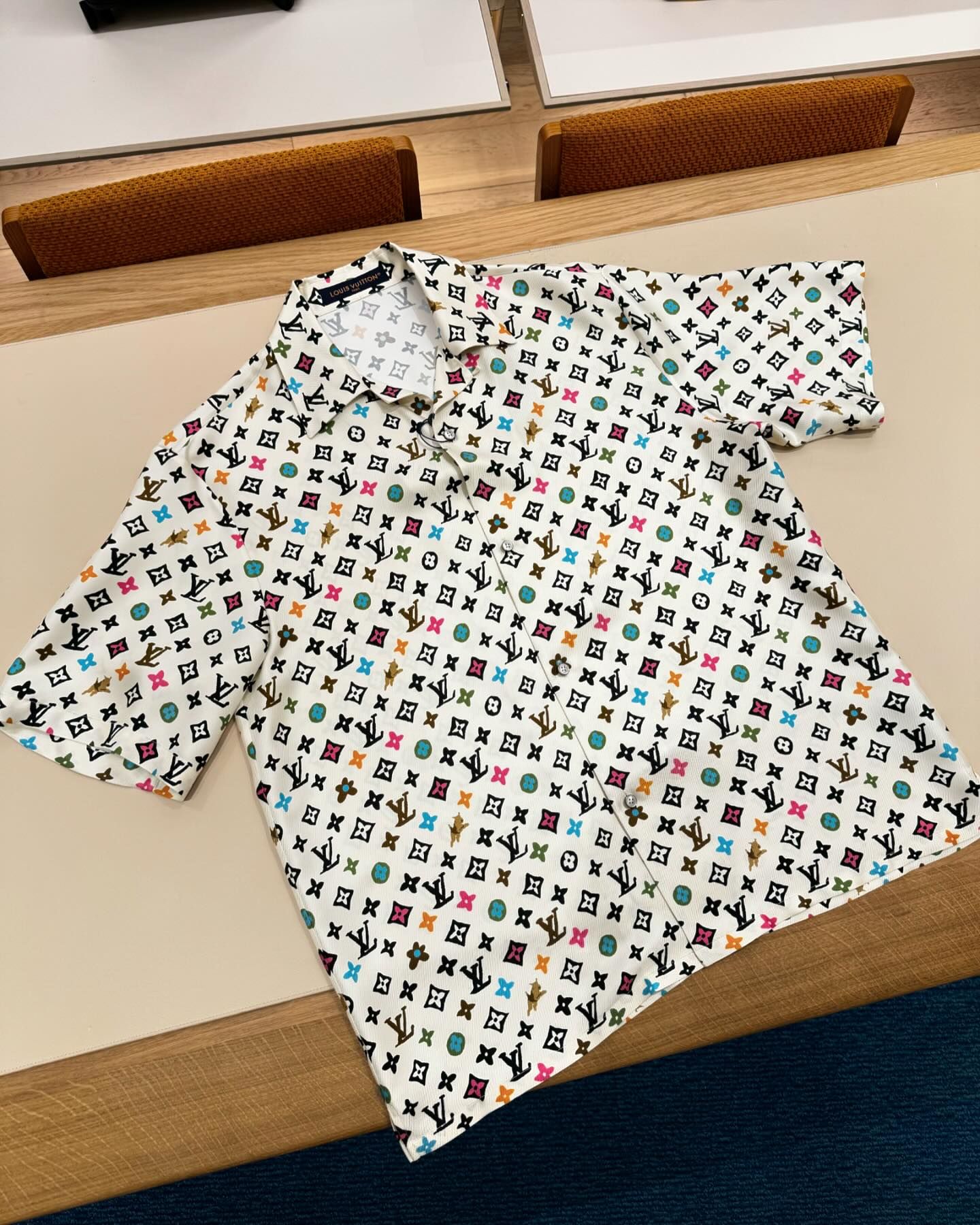 Polka dot style shirt and shorts suit Polka dot style shirt and shorts suit