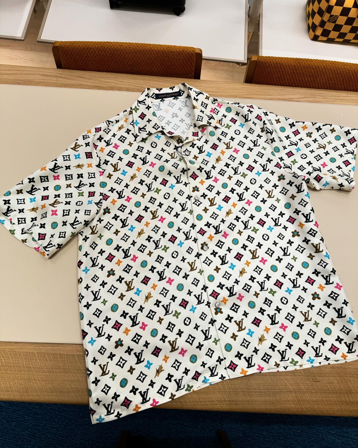 Polka dot style shirt and shorts suit Polka dot style shirt and shorts suit