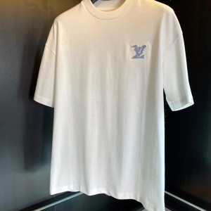 0528 Heavy Industry Color Diamond Round Neck T-Shirt