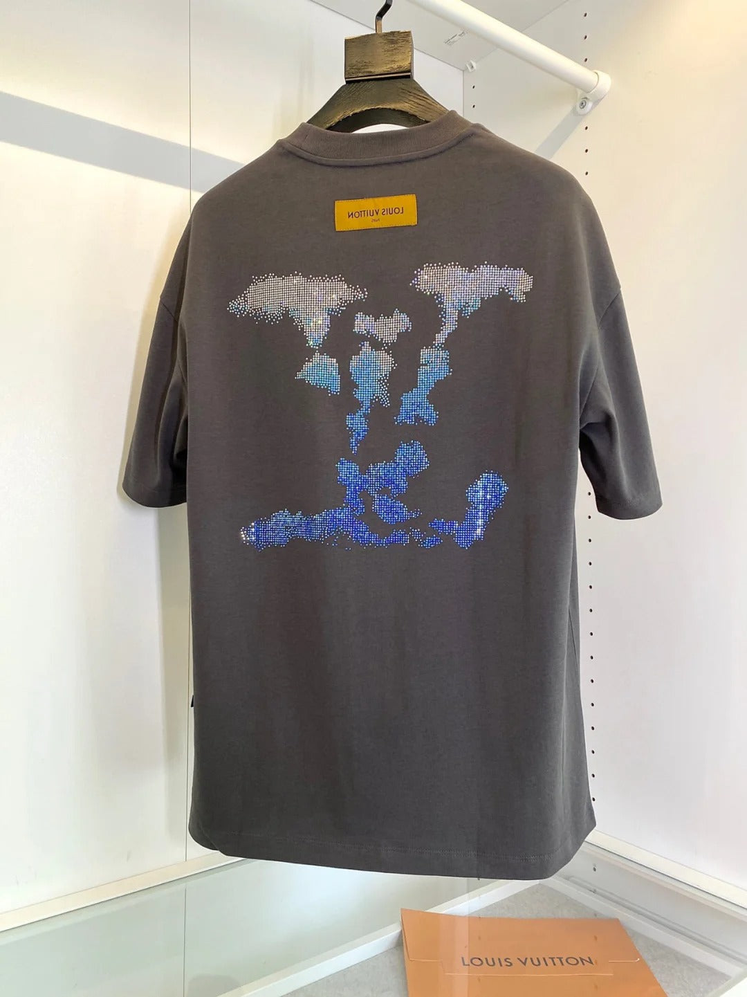 0528 Heavy Industry Color Diamond Round Neck T-Shirt 0528 Heavy Industry Color Diamond Round Neck T-Shirt