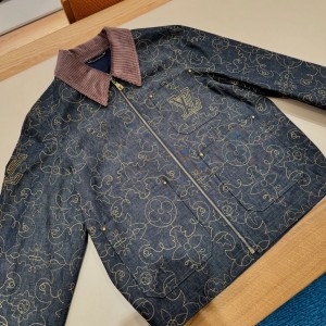 Full printed denim jacket