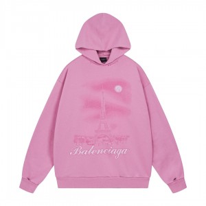1021 New tower direct spray white ink gradient color printing washed and ground to make old hoodie
