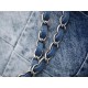 0528 Handbag Washed Denim & Silver-Tone Metal Light 0528 Handbag Washed Denim & Silver-Tone Metal Light