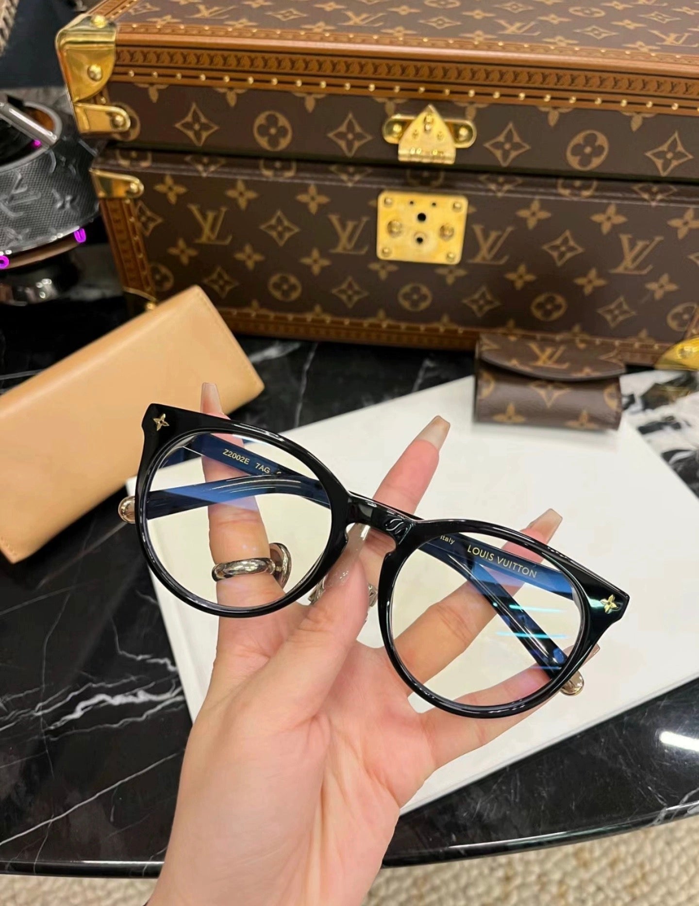 0528 Large frame slimming flat glasses 0528 Large frame slimming flat glasses