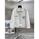 Heavy process limited edition runway fleece denim jacket Heavy process limited edition runway fleece denim jacket