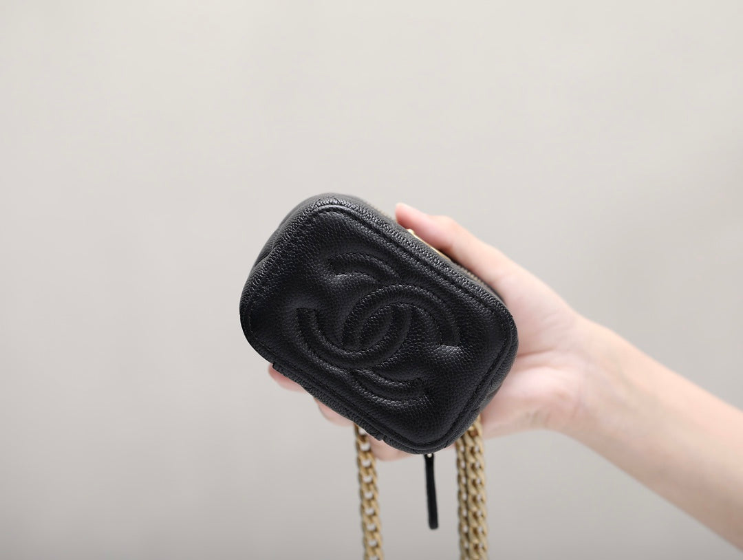 0528 Black handle small card holder mini handle chain bag 0528 Black handle small card holder mini handle chain bag