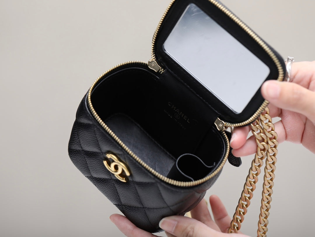 0528 Black handle small card holder mini handle chain bag 0528 Black handle small card holder mini handle chain bag