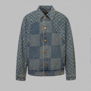 1014 High quality jacquard heavy wash jacket