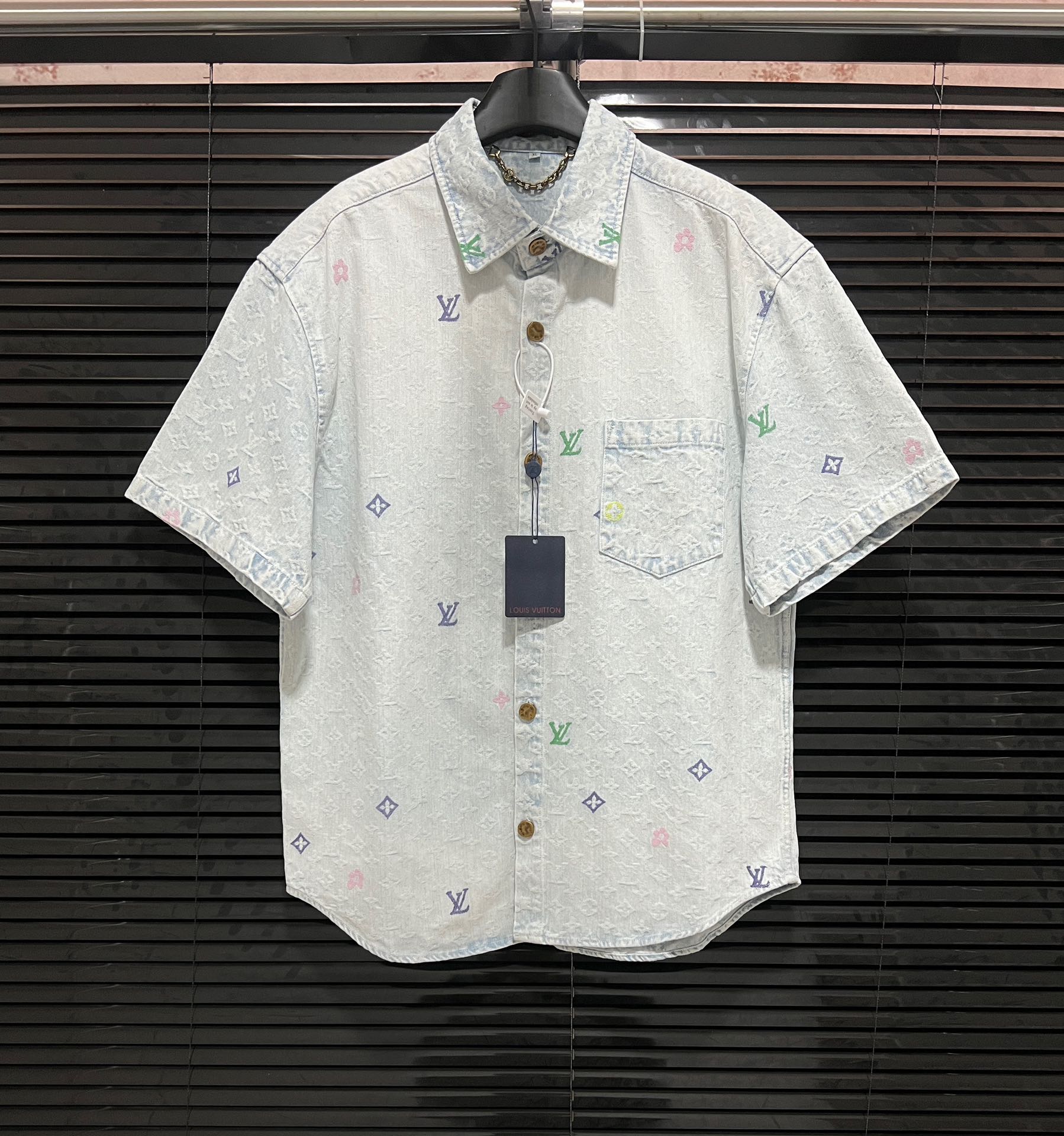 Letter embroidery high quality denim suit Letter embroidery high quality denim suit