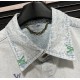 Letter embroidery high quality denim suit Letter embroidery high quality denim suit