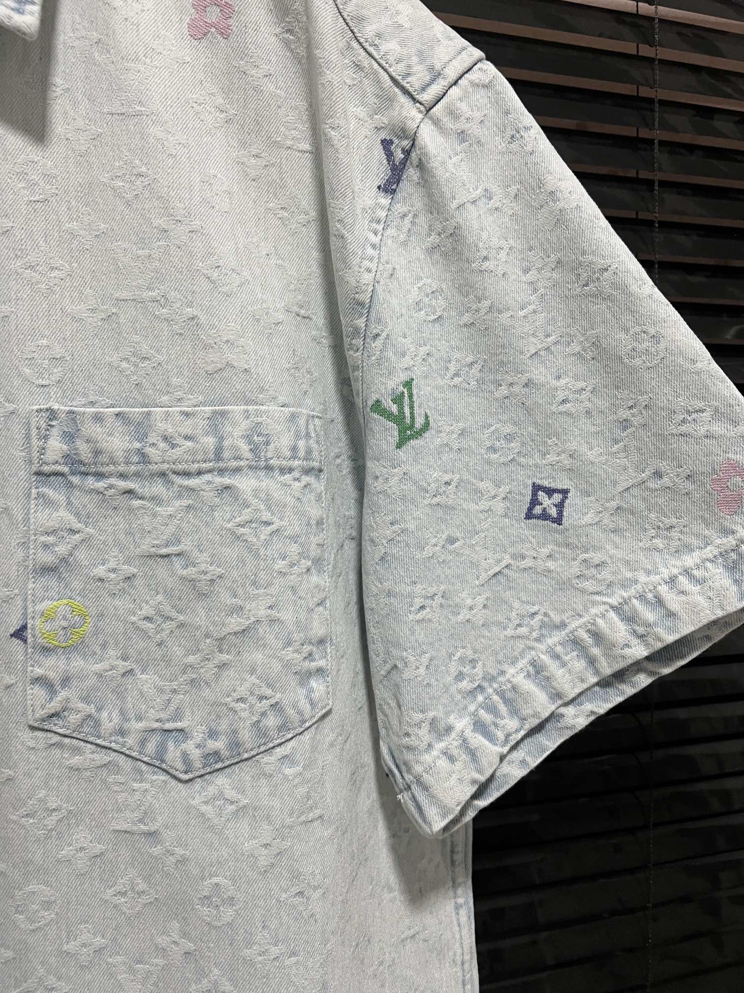 Letter embroidery high quality denim suit Letter embroidery high quality denim suit