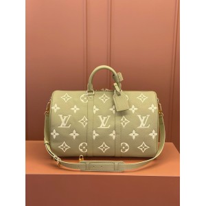 0528 Keepall Bandoulière 45 Monogram Empreinte Leather
