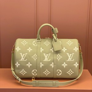 0528 Keepall Bandoulière 45 Monogram Empreinte Leather