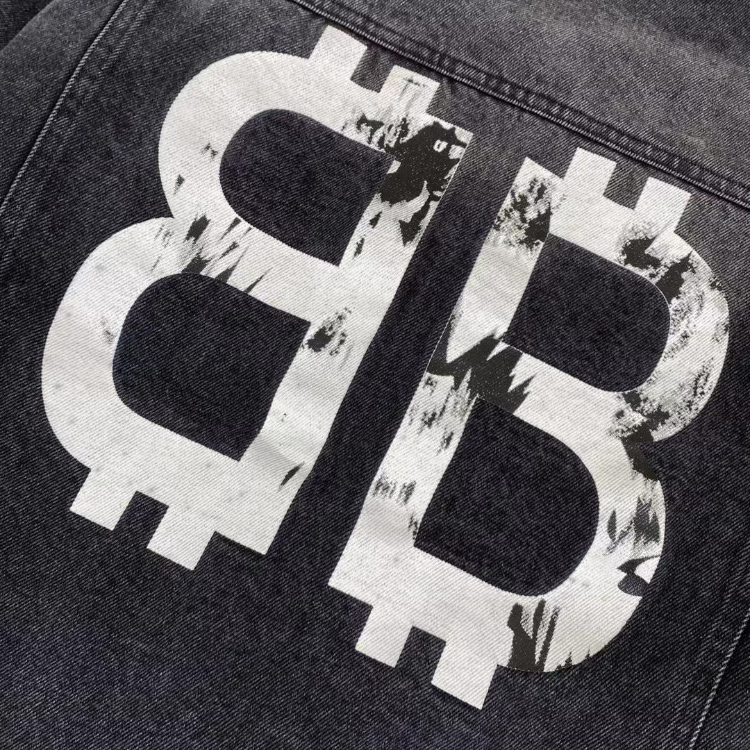 Light luxury double B print denim jacket Light luxury double B print denim jacket