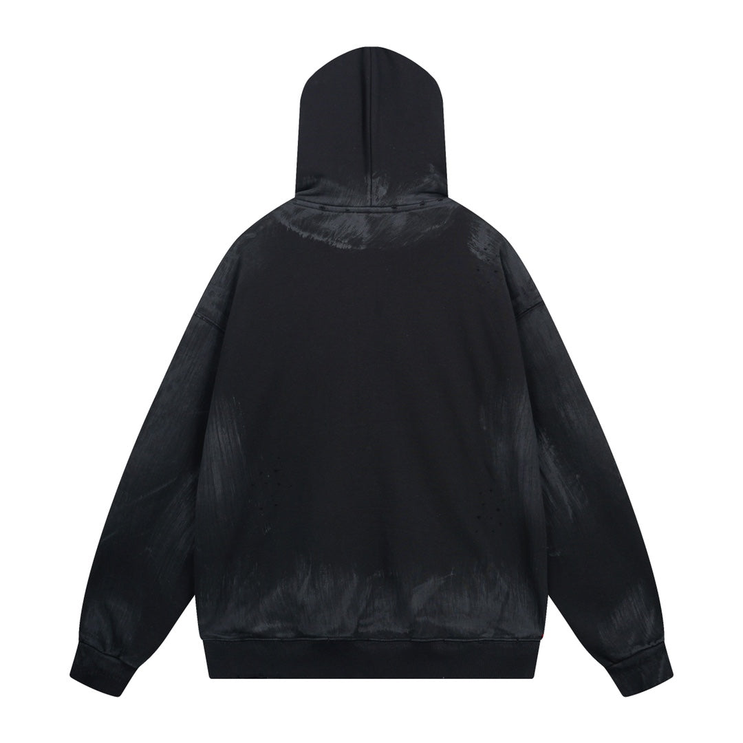 Skater Hoodie Oversized in black curly fleece Skater Hoodie Oversized in black curly fleece